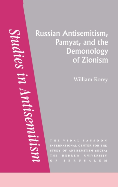 Russian Antisemitism Pamyat/De, PDF eBook