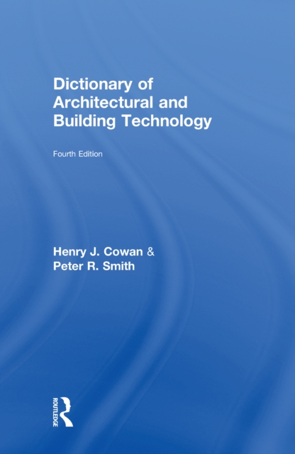 Dictionary of Architectural and Building Technology, PDF eBook