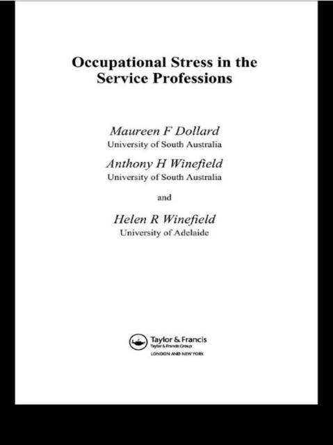 Occupational Stress in the Service Professions, EPUB eBook