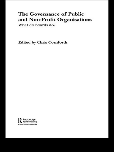 The Governance of Public and Non-Profit Organizations, EPUB eBook