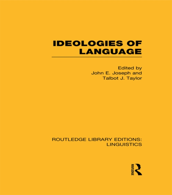 Ideologies of Language, PDF eBook