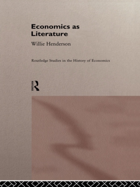 Economics as Literature, PDF eBook