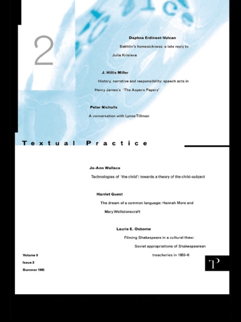 Textual Practice : Volume 9 Issue 2, EPUB eBook