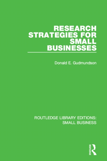 Research Strategies for Small Businesses, PDF eBook