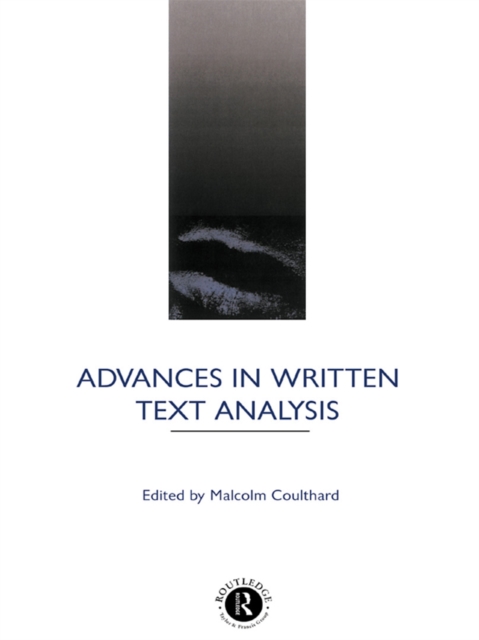 Advances in Written Text Analysis, EPUB eBook