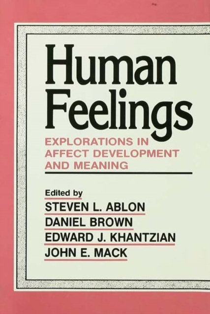 Human Feelings : Explorations in Affect Development and Meaning, EPUB eBook