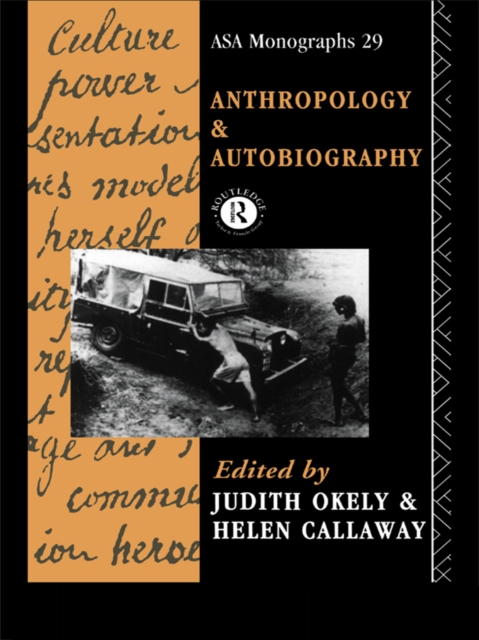 Anthropology and Autobiography, EPUB eBook