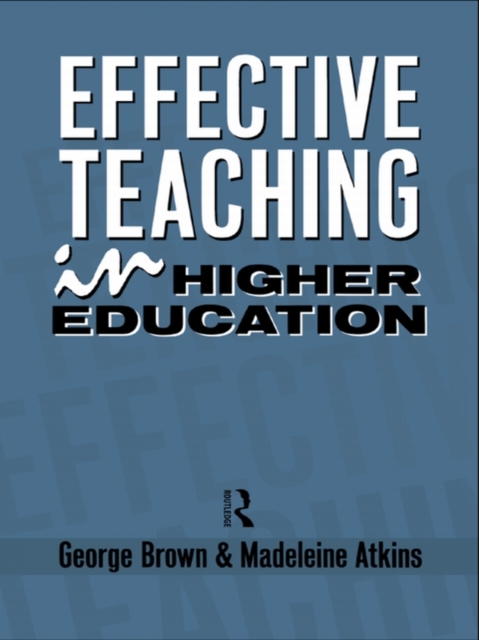Effective Teaching in Higher Education, PDF eBook