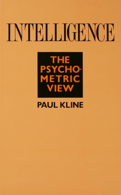 Intelligence : The Psychometric View, PDF eBook