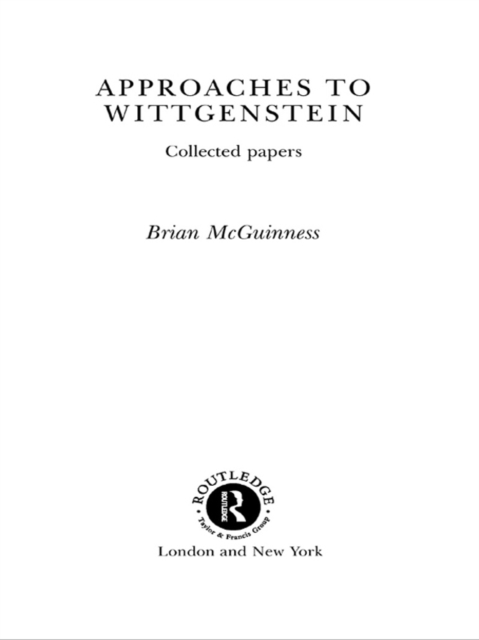 Approaches to Wittgenstein, EPUB eBook