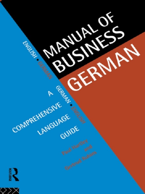 Manual of Business German : A Comprehensive Language Guide, PDF eBook