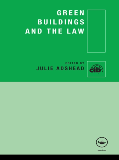 Green Buildings and the Law, EPUB eBook