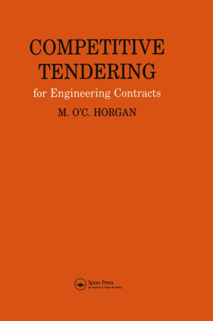Competitive Tendering for Engineering Contracts, PDF eBook