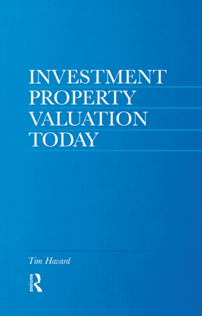 Investment Property Valuation Today, PDF eBook