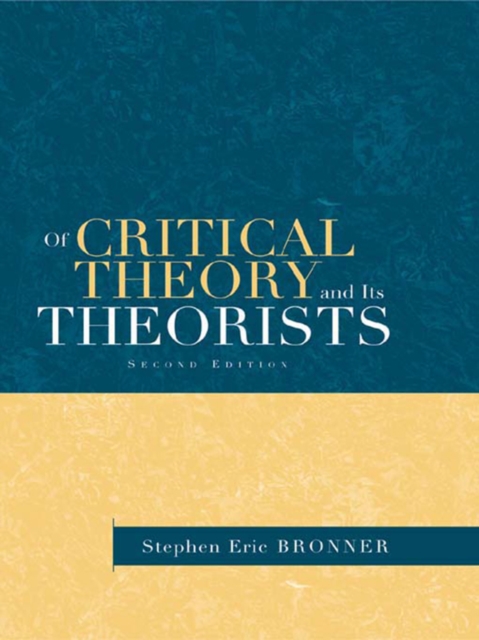 Of Critical Theory and Its Theorists, EPUB eBook