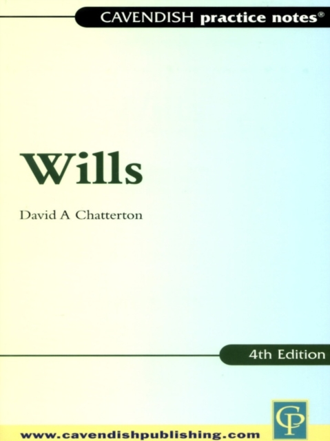 Practice Notes on Wills, PDF eBook