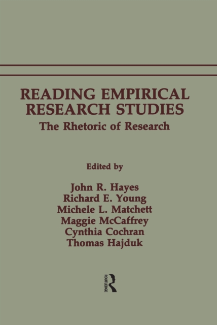 Reading Empirical Research Studies : The Rhetoric of Research, PDF eBook