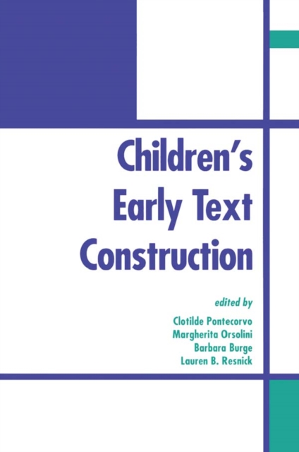 Children's Early Text Construction, EPUB eBook