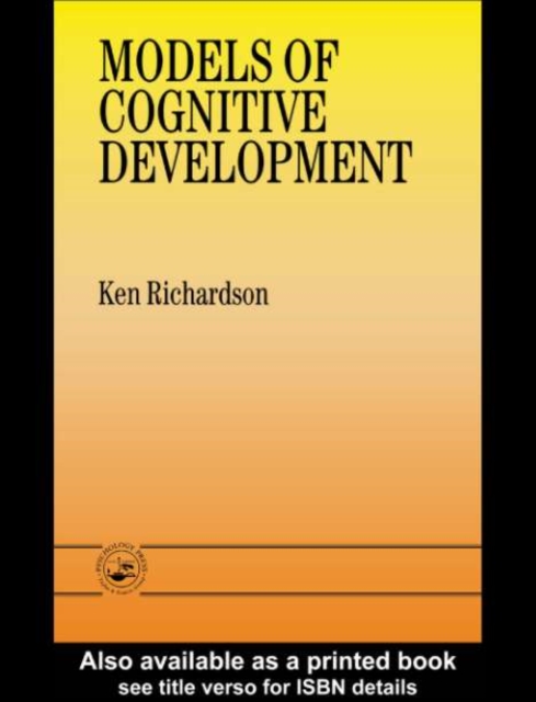 Models Of Cognitive Development, PDF eBook