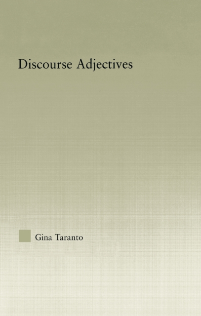 Discourse Adjectives, EPUB eBook