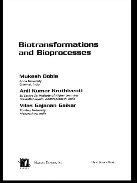 Biotransformations and Bioprocesses, EPUB eBook