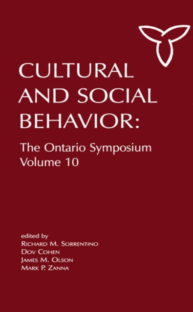 Culture and Social Behavior : The Ontario Symposium, Volume 10, EPUB eBook