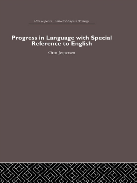 Progress in Language, with special reference to English, PDF eBook
