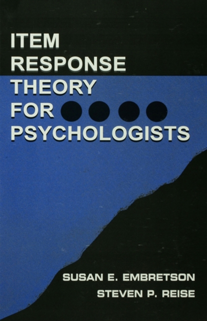 Item Response Theory for Psychologists, EPUB eBook