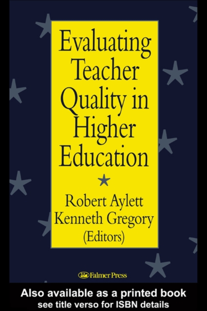 Evaluating Teacher Quality in Higher Education, PDF eBook