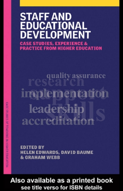 Staff and Educational Development : Case Studies, Experience and Practice, PDF eBook