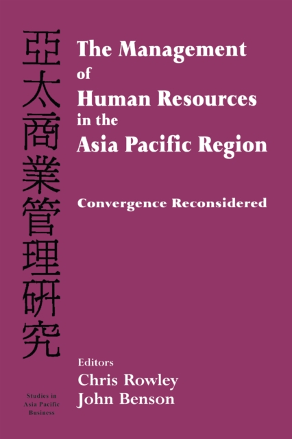 The Management of Human Resources in the Asia Pacific Region : Convergence Revisited, EPUB eBook