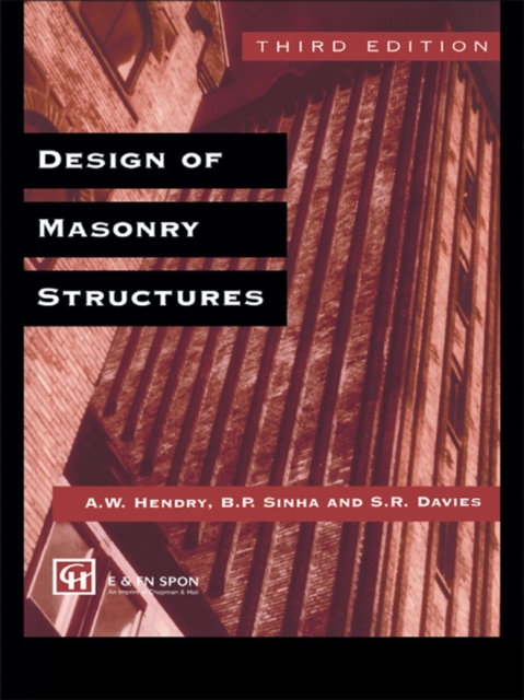 Design of Masonry Structures, EPUB eBook