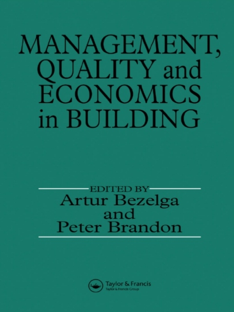 Management, Quality and Economics in Building, EPUB eBook