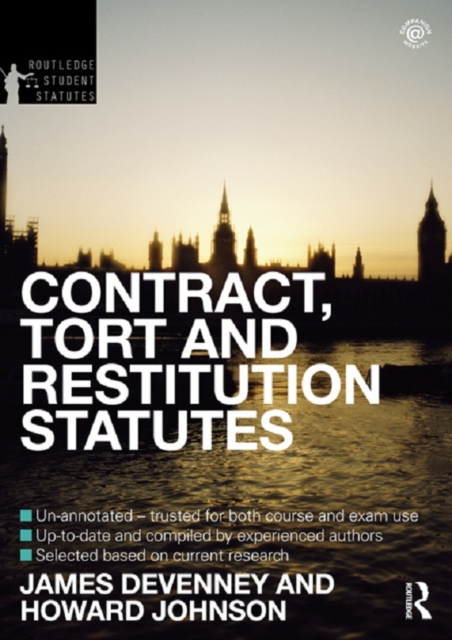 Contract, Tort and Restitution Statutes 2012-2013, PDF eBook