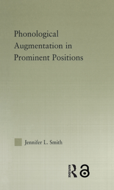 Phonological Augmentation in Prominent Positions, EPUB eBook