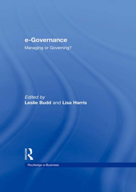 e-Governance : Managing or Governing?, PDF eBook