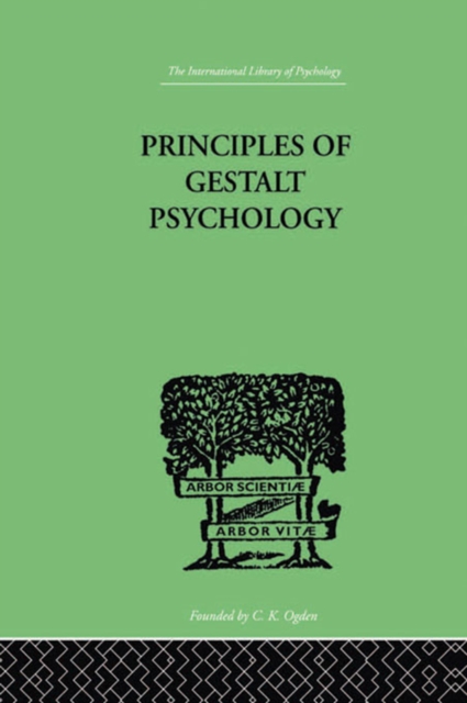 Principles Of Gestalt Psychology, PDF eBook