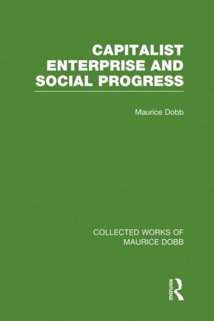 Capitalist Enterprise and Social Progress, EPUB eBook
