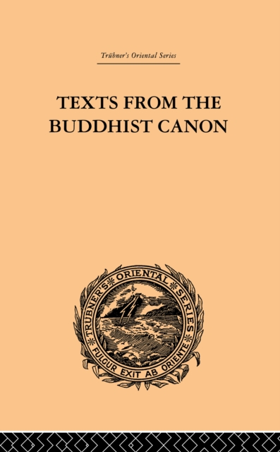 Texts from the Buddhist Canon : Commonly Known as Dhammapada, PDF eBook