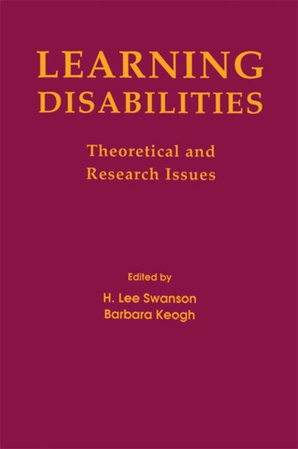 Learning Disabilities : Theoretical and Research Issues, EPUB eBook