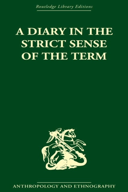 A Diary in the Strictest Sense of the Term, EPUB eBook