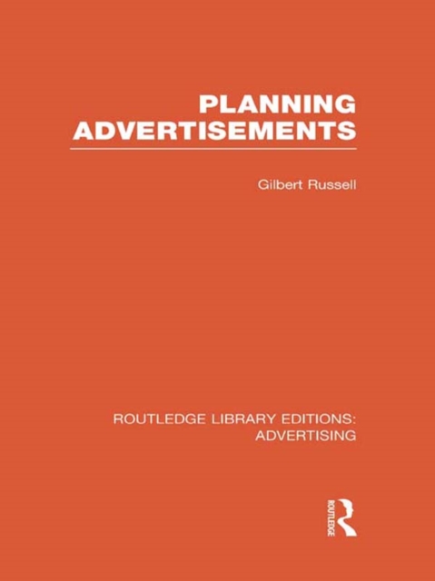 Planning Advertisements, PDF eBook