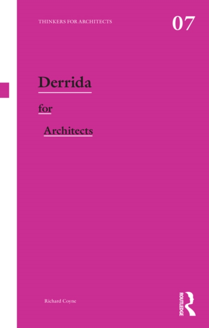 Derrida for Architects, EPUB eBook