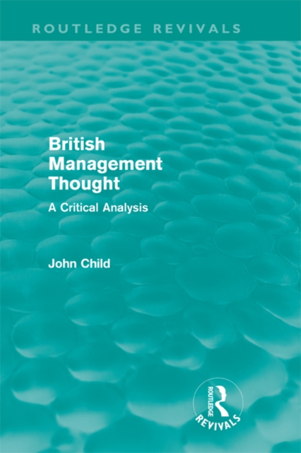 British Management Thought, PDF eBook