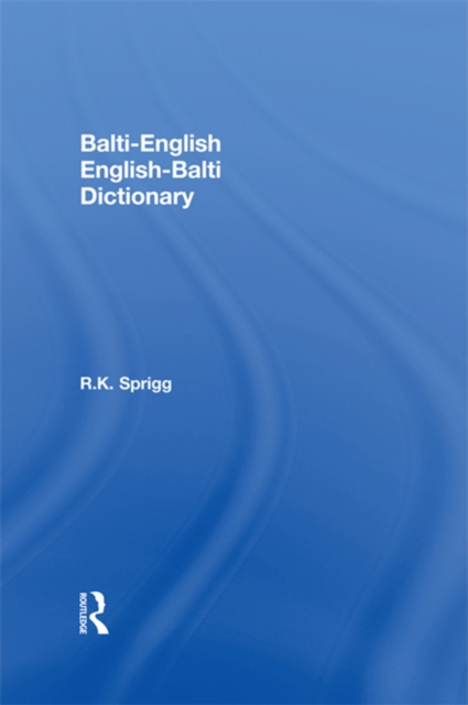 Balti-English English-Balti Dictionary, PDF eBook