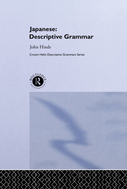 Japanese : Descriptive Grammar, PDF eBook