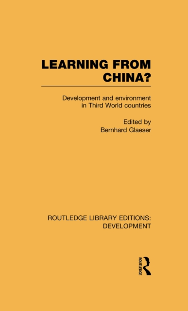 Routledge Library Editions: Development Mini-Set E: Development and the Environment, PDF eBook