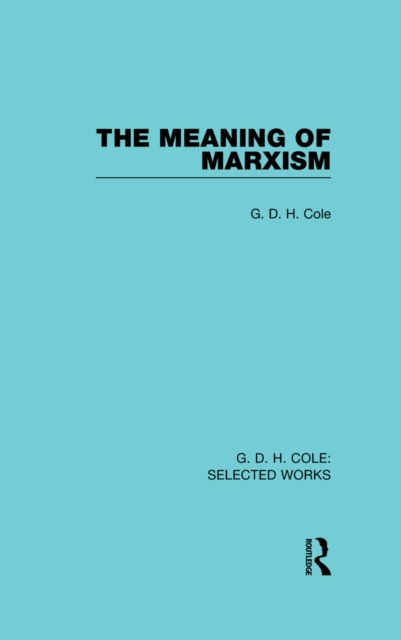 The Meaning of Marxism, EPUB eBook