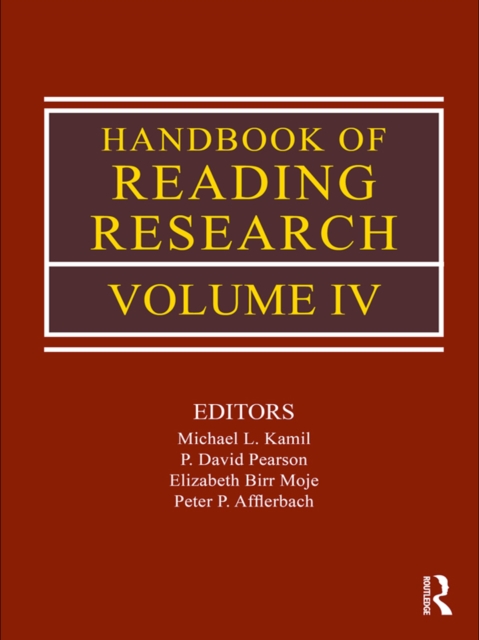 Handbook of Reading Research, Volume IV, PDF eBook