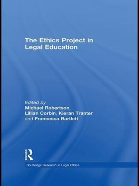 The Ethics Project in Legal Education, PDF eBook